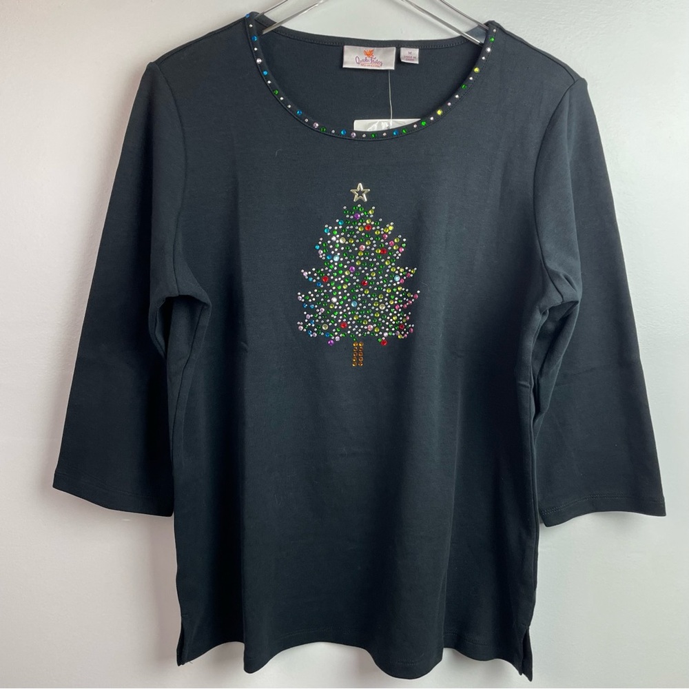 🎄🎄 Quacker Factory NWT Beaded Christmas Tree Top